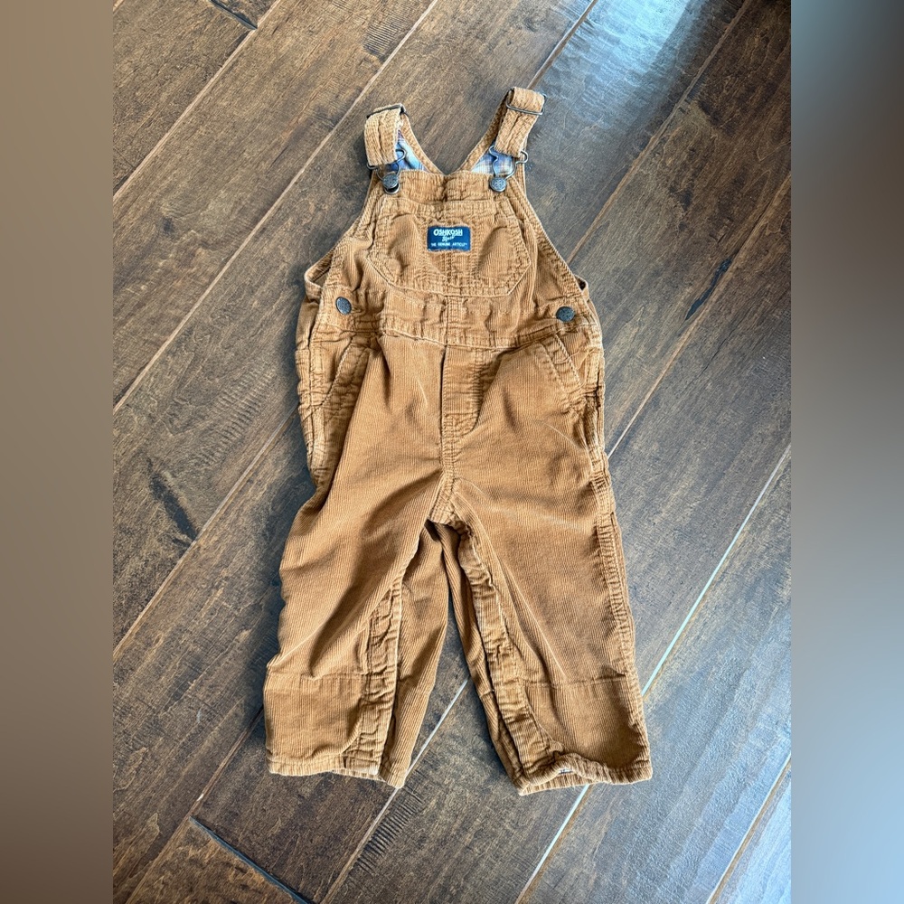 OshKosh B'gosh Flannel Lined Corduroy Overalls